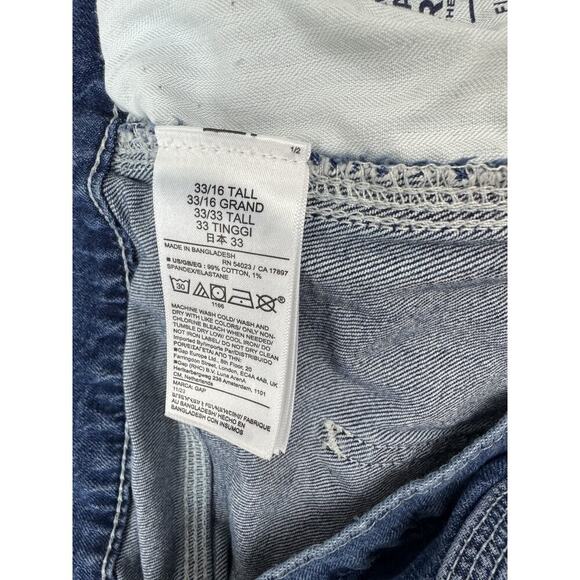 GAP Men's 90s Loose Carpenter Mid Rise Jeans Baggy Relaxed Y2K 33 * 34 Tall - Picture 8 of 12